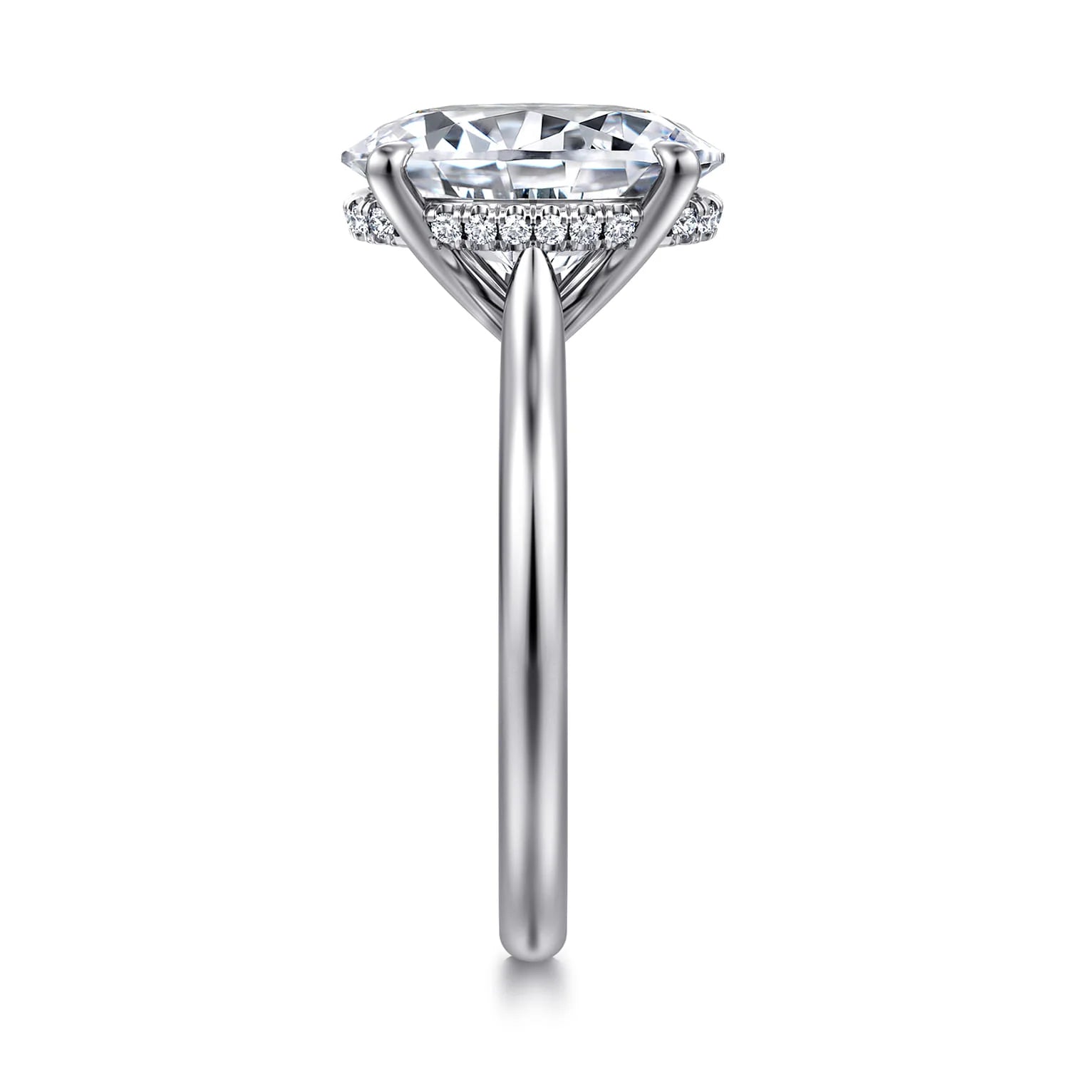 Gabriel & Co. 14K White Gold Round Solitaire Diamond Engagement Ring - Skeie's Jewelers