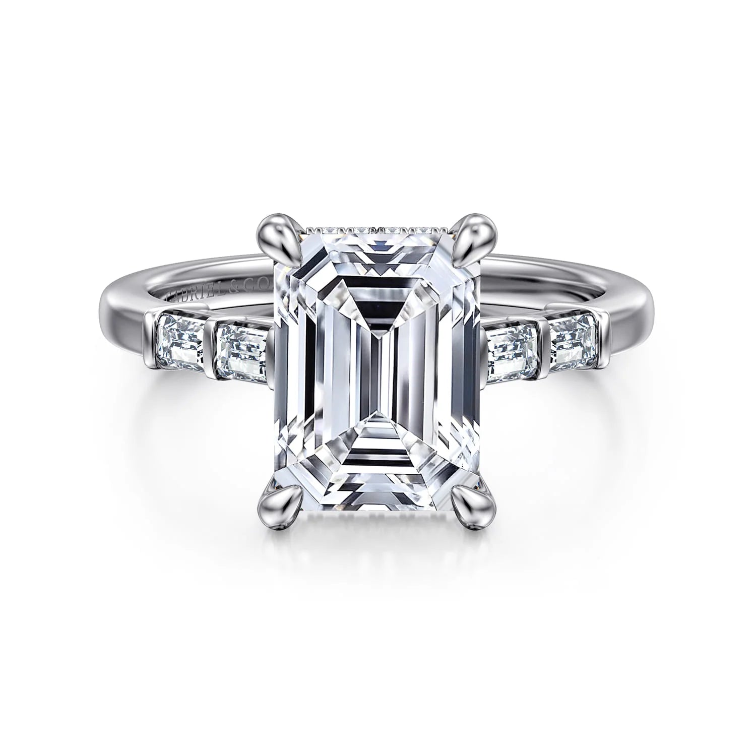Gabriel & Co. 14K White Gold Diamond Engagement Ring - Skeie's Jewelers