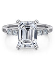 Gabriel & Co. 14K White Gold Diamond Engagement Ring - Skeie's Jewelers