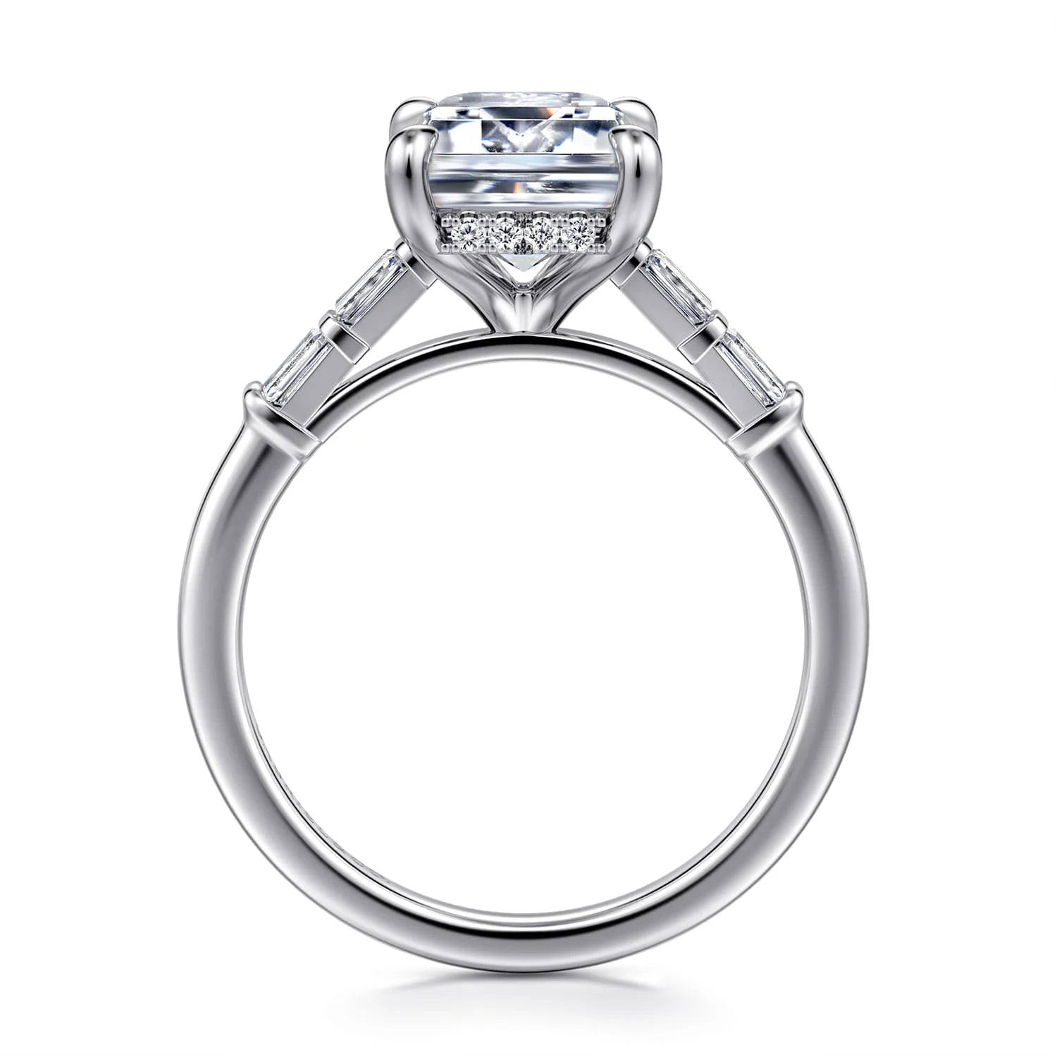 Gabriel & Co. 14K White Gold Diamond Engagement Ring - Skeie's Jewelers