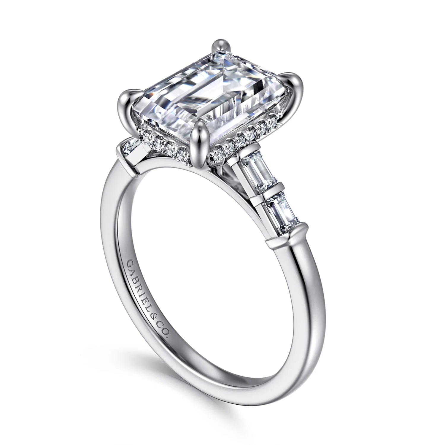 Gabriel & Co. 14K White Gold Diamond Engagement Ring - Skeie's Jewelers