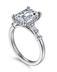 Gabriel & Co. 14K White Gold Diamond Engagement Ring - Skeie's Jewelers