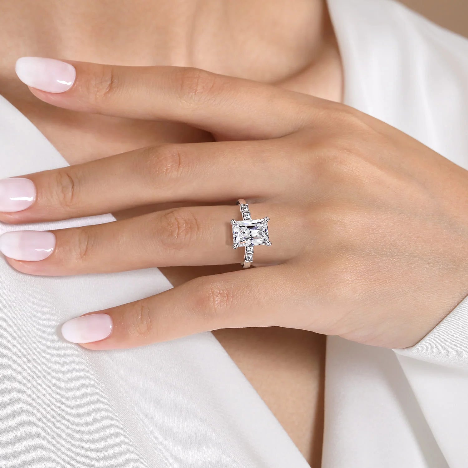 Gabriel & Co. 14K White Gold Diamond Engagement Ring - Skeie's Jewelers