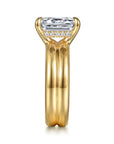 Gabriel & Co. 14K Yellow Gold Emerald Cut Diamond Engagement Ring - Skeie's Jewelers