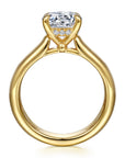 Gabriel & Co. 14K Yellow Gold Round Diamond Engagement Ring - Skeie's Jewelers