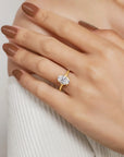 Gabriel & Co. 14K Yellow Gold Split Shank Oval Diamond Engagement Ring - Skeie's Jewelers