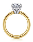 Gabriel & Co. 14K White-Yellow Gold Round Solitaire Diamond Engagement Ring - Skeie's Jewelers