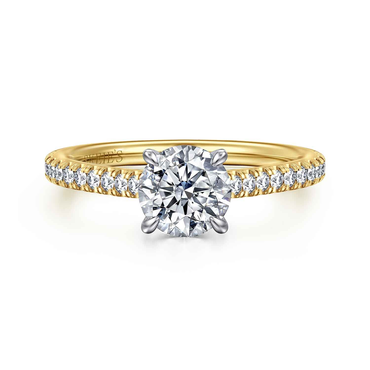 Skeie’s Signature Diamond Line Engagement Ring - Skeie's Jewelers