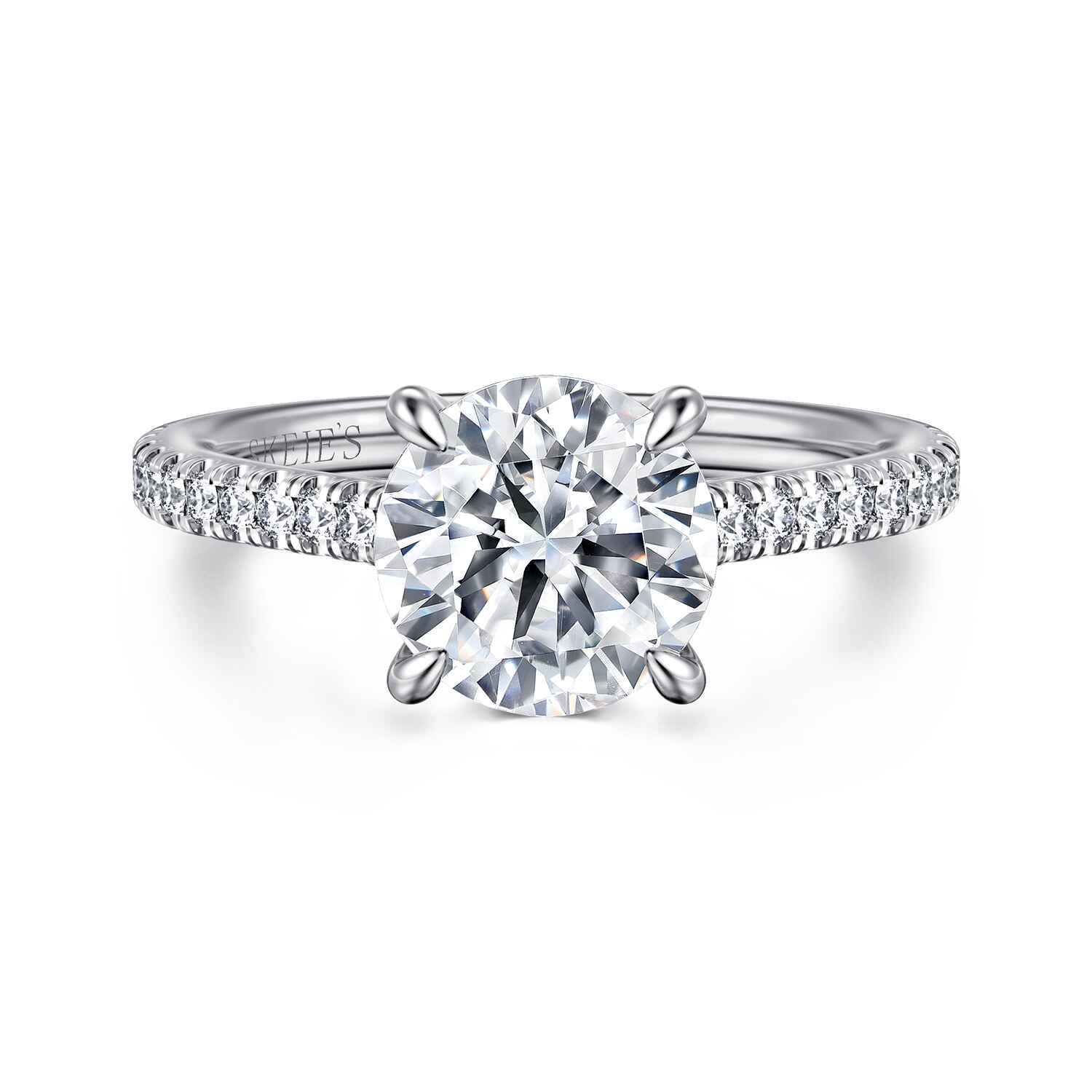 Skeie’s Signature Diamond Line Engagement Ring - Skeie's Jewelers