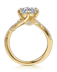 Gabriel & Co. 14K Yellow Gold Round Diamond Engagement Ring - Skeie's Jewelers