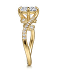 Gabriel & Co. 14K Yellow Gold Round Diamond Engagement Ring - Skeie's Jewelers