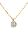 Mini Diamond Cluster Pendant Necklace - Skeie's Jewelers