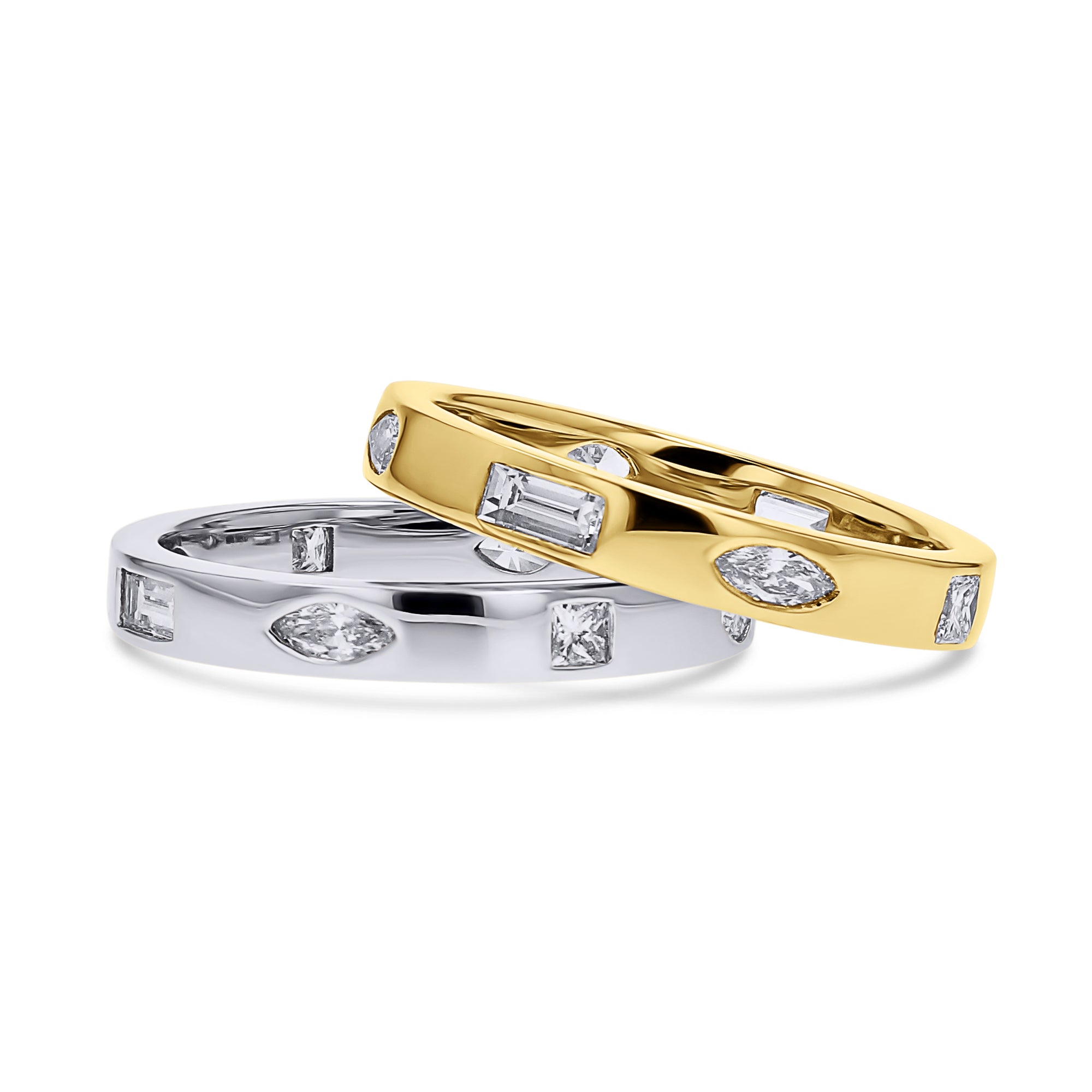 Fancy-Cut Flush Set Diamond Band - Skeie's Jewelers