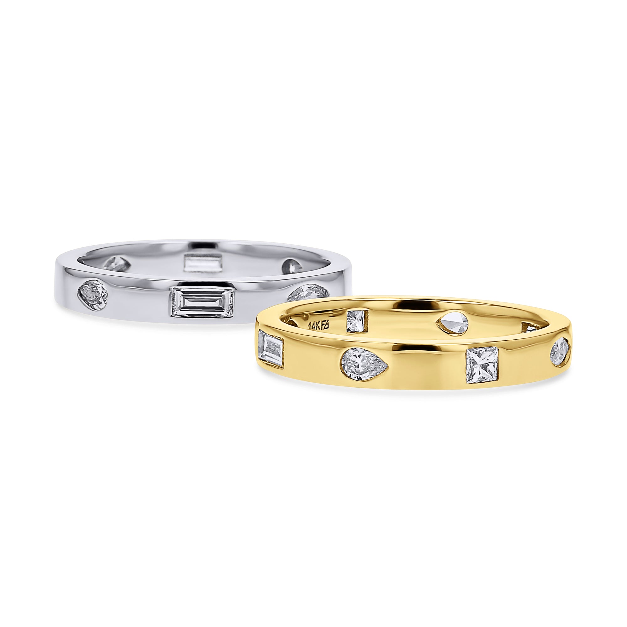 Fancy-Cut Flush Set Diamond Band - Skeie's Jewelers