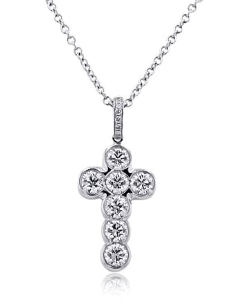 Rahaminov Diamond Cross Pendant - Skeie's Jewelers