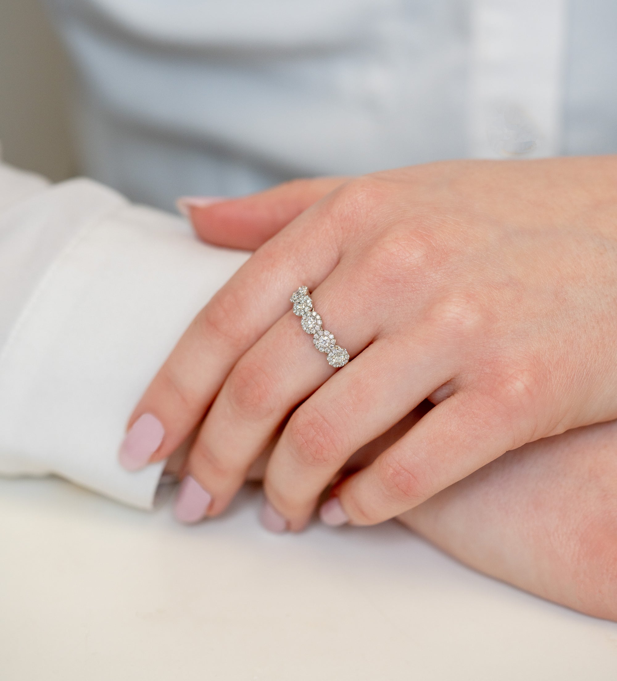 Forevermark 5-Stone Halo Diamond Ring - Skeie's Jewelers