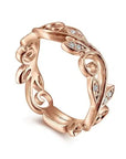 Gabriel & Co Vintage-Inspired Scroll Ring - Skeie's Jewelers