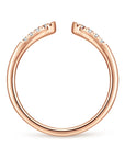 Gabriel and Co Open  Ring Rose Gold Side View