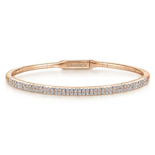 Gabriel & Co. Classic Two-Row Diamond Bangle - Skeie's Jewelers