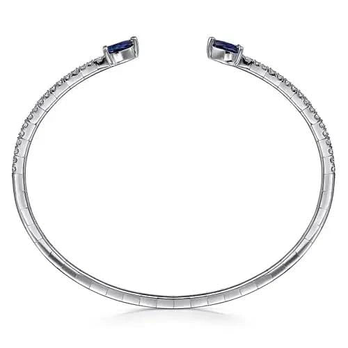 Gabriel & Co Sapphire Arrow Cuff Bracelet - Skeie's Jewelers