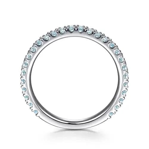 Gabriel & Co Blue Topaz Stacking Band