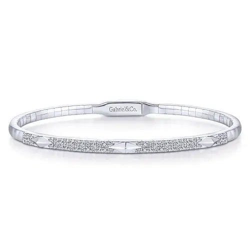 Gabriel & Co. Pyramid Rhombus Diamond Bangle - Skeie's Jewelers