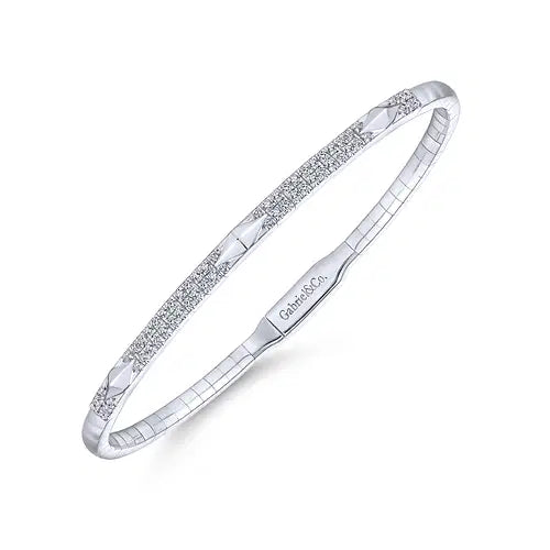 Gabriel & Co. Pyramid Rhombus Diamond Bangle - Skeie's Jewelers