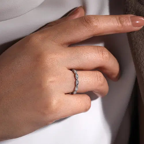 Gabriel &amp; Co. Diamond Marquise-Station Ring - Skeie&#39;s Jewelers