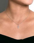 Gabriel & Co Diamond Cross Pendant Necklace - Skeie's Jewelers