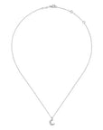 Gabriel & Co Diamond Pave Crescent Moon Pendant - Skeie's Jewelers
