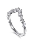 Gabriel & Co Marquise Diamond Open Band - Skeie's Jewelers