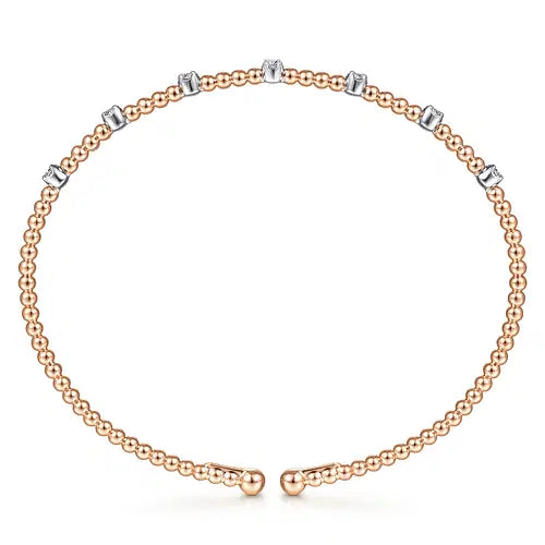 Gabriel & Co. Gold Bujukan Diamond Stations Bangle - Skeie's Jewelers