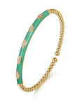 Gabriel & Co. Enamel Marquise-Motif Bujukan Bracelet - Skeie's Jewelers