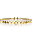 Gabriel & Co. Bujukan Graduated Bead Open Bangle - Skeie's Jewelers