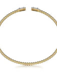 Gabriel & Co Bujukan Baguette-Halo Bangle - Skeie's Jewelers