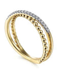 Gabriel & Co Diamond-Crossed Bujukan Ring - Skeie's Jewelers