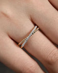Gabriel & Co Diamond-Crossed Bujukan Ring - Skeie's Jewelers