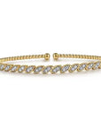 Gabriel & Co Marquise Milgrain Diamond Cuff Bracelet - Skeie's Jewelers