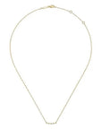 Gabriel & Co Diamond-Station Curved Bar Necklace - Skeie's Jewelers