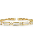 Gabriel & Co. Gemstone and Bezel-Set Diamond Bujukan Bangle - Skeie's Jewelers