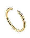 Gabriel & Co Diamond-Tipped Open Stacking Ring - Skeie's Jewelers