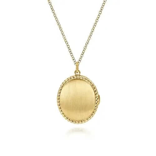 Gabriel & Co. Gold Oval Locket - Skeie's Jewelers