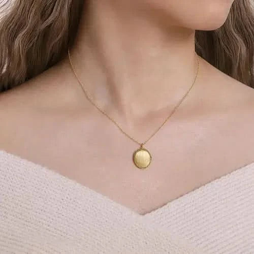 Gabriel & Co. Gold Oval Locket - Skeie's Jewelers
