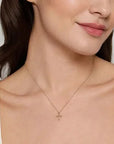 Gabriel & Co. Bujukan-Accented Cross Necklace - Skeie's Jewelers