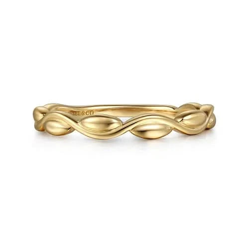 Gabriel&Co Gold Braided Twist Band