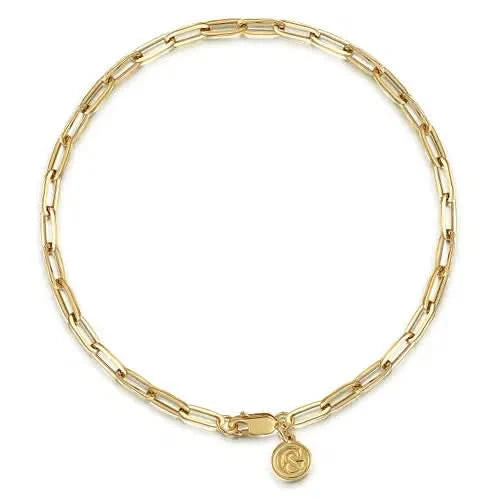 Gabriel & Co. Hollow Paperclip Chain Bracelet - Skeie's Jewelers