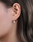 Gabriel & Co. Pearl and Diamond-Accent Leverback Earrings - Skeie's Jewelers