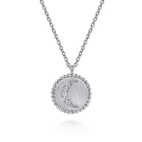Gabriel & Co Sterling Silver Bujukan Moon Medallion - Skeie's Jewelers