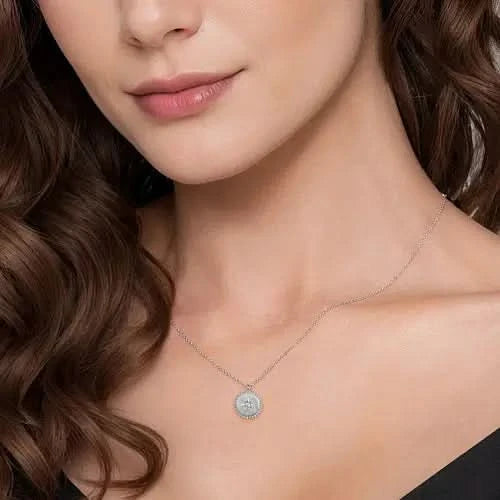 Gabriel & Co Sterling Silver Starburst Medallion - Skeie's Jewelers