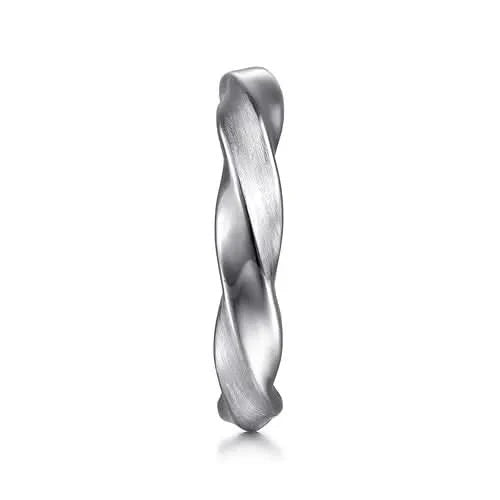 Gabriel & Co Men's Sterling Silver Twisted Band - Skeie's Jewelers